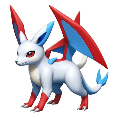  Cute Guilmon-Latias-Umbreon-Fakémon-hybrid-creature (full body)  sticker