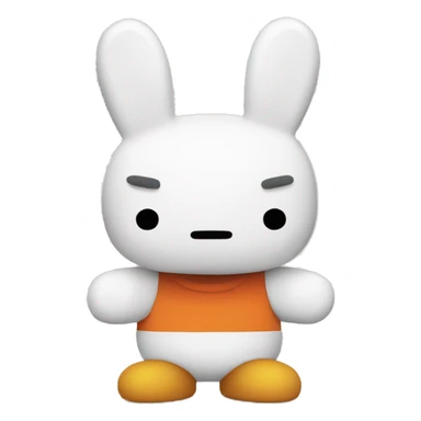 Angry Miffy sticker