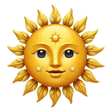 Vintage Sun and Moon sticker