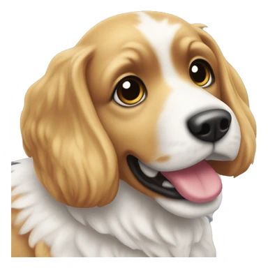 rosa farbiges hundebrustgeschirr mit weißem pelzrand sticker