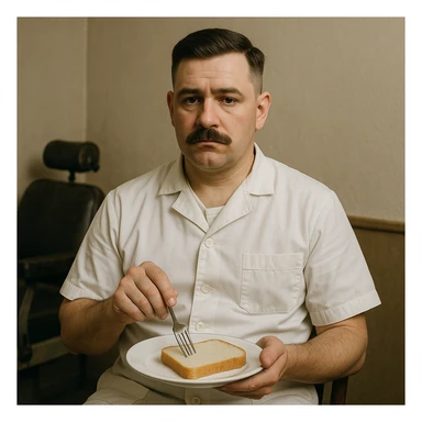 sartarosh xonada shunchaki tarelka v vilka ushlab utirsin tarelkada esa faqat non bulsin kayfiyati xam urtacha bulsin xursan bob ketmasin sticker