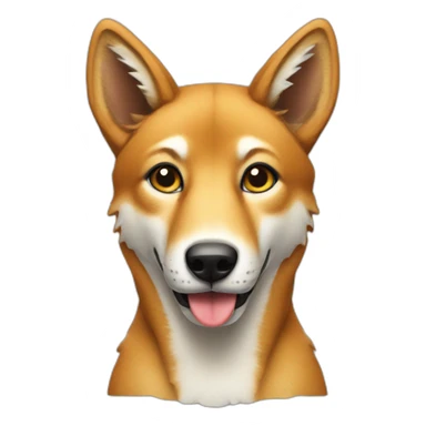 A dingo ready for Christmas sticker