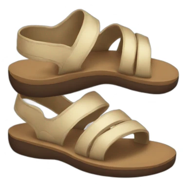 hand holding sandal sticker