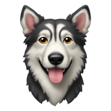 perro pastor lobo checo sticker