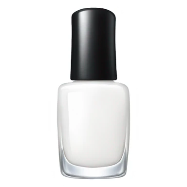 White nail polish sticker