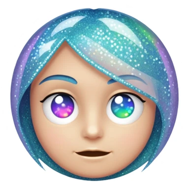 glitter cian web cam sticker