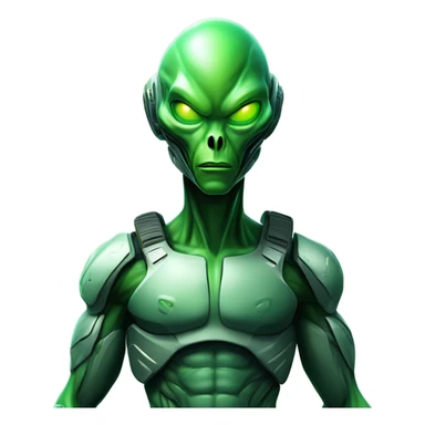 military alien  sticker