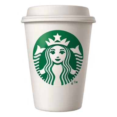 Starbucks coffee cup sticker
