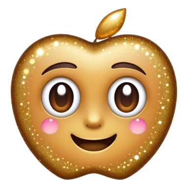 glitter cheap brown sticker