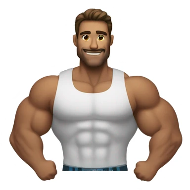 Un hombre musculoso  sticker