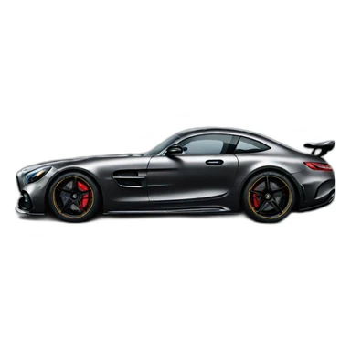 Black Mercedes GT black series sticker