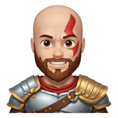 kratos smıle young sticker