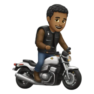 Grueso en moto sticker