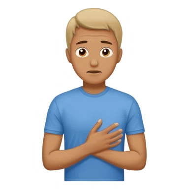 Man wearing a t-shirt and feeling cold sticker