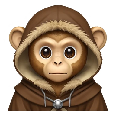 Jedi monkey with hood sticker