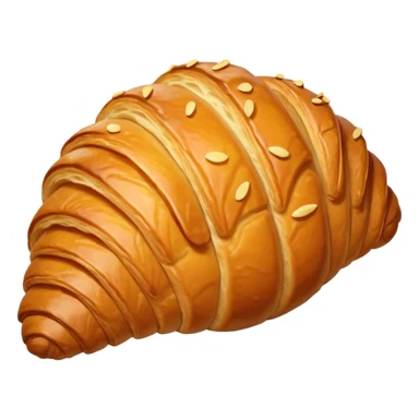 realistic croissant sticker