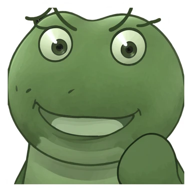 Emoji with white heart eyes sticker