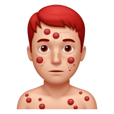 measles man sticker