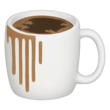 Cozy mug of coffee with snowflakes on it  sticker