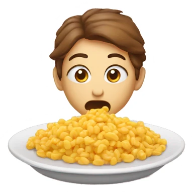 Mec qui mange  sticker