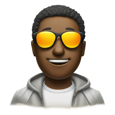 Sun wearing sunglasses sticker