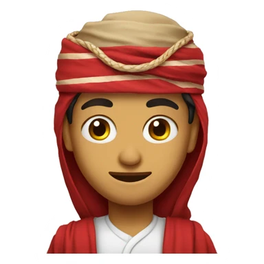 Omani with omani hat sticker