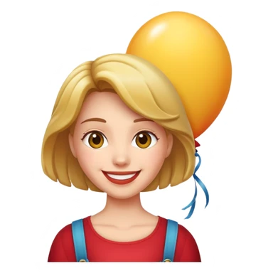 balloon shaped woman sticker