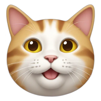 Cat that is happy sticker