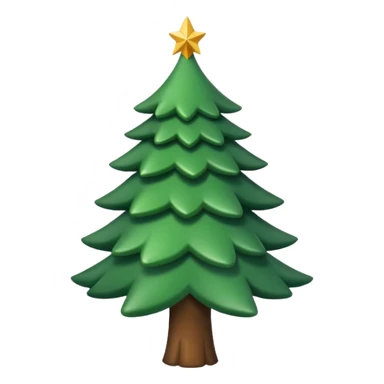 Fais le sapin plus petit, plus styé. Logo pour réseaux sociaux. sticker