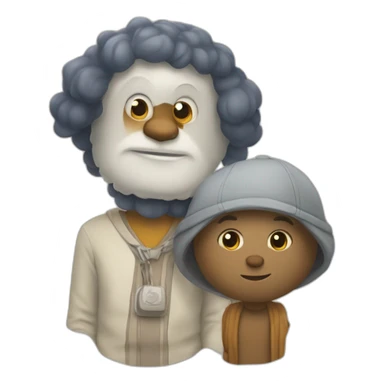 Ouioui et Tchoupi sticker