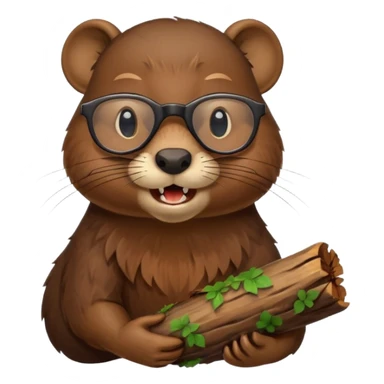 spectacled beaver sticker