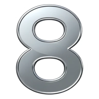 A double dollar sign emoji made of polished silver chrome, smooth metallic surface, glossy reflections, luxury swag vibe, minimal iOS emoji style, centered on white background sticker