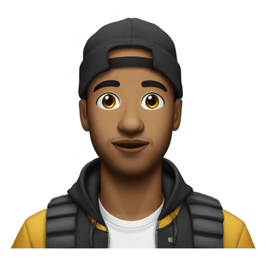 The rapper hamza from Brussels  sticker