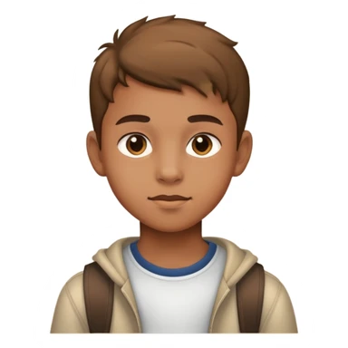 Niño Adolescente de piel morena clara  sticker