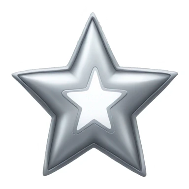 silver star sticker