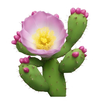 Prickly pear flower sticker
