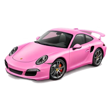 Pink porche  sticker
