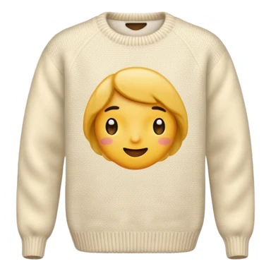 cream sweater sticker