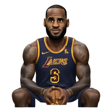 lebron james playing xbox  sticker