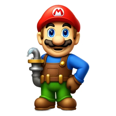 mario bros theme plumbing sticker