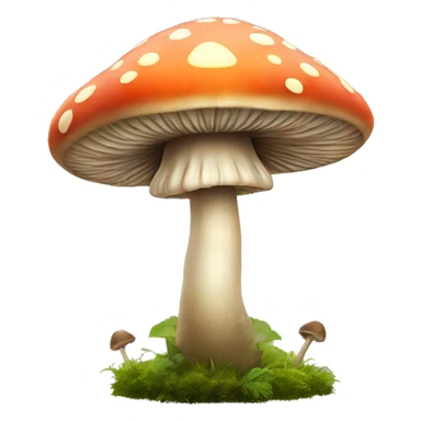 Magic mushroom in forrest sticker