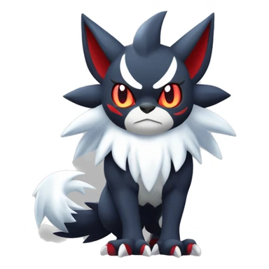 Edgy Cool Kawaii Litten-Absol-Zoroark-Pokémon Full Body sticker
