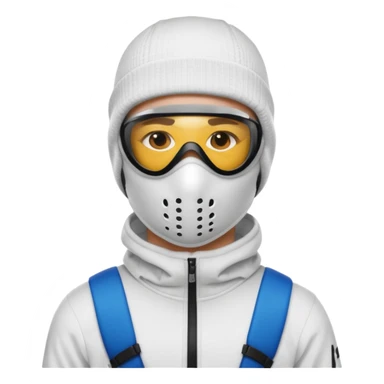 Person with Nike ski mask on sticker