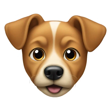 dog face inside a home sticker