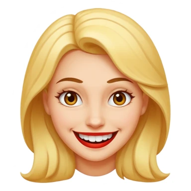 facial Upselling scam women fake sympathetic smile, predatory grin, saccharine smile, smirk sticker