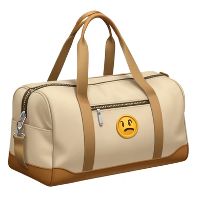 beige gym bag sticker