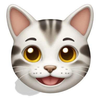Cute cat smiling  sticker