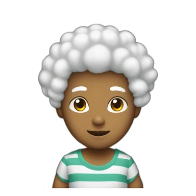 whiteAfro behind bars sticker