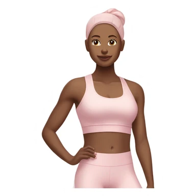 pastel pink fitness sticker