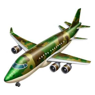 Airplane with crocodile head sticker